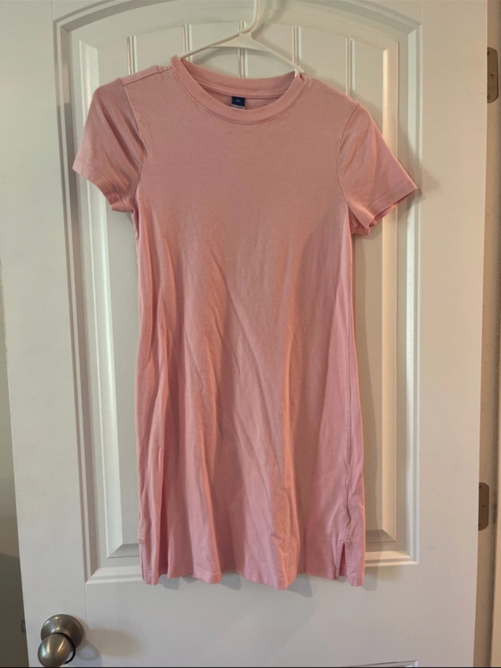 Women’s Short Sleeve T-Shirt Dress - Pink